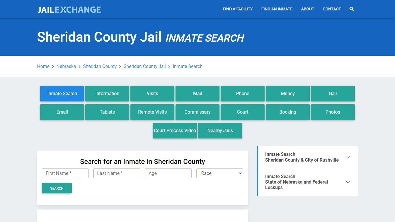 Sheridan County Jail, NE Inmate Search: Roster & Mugshots