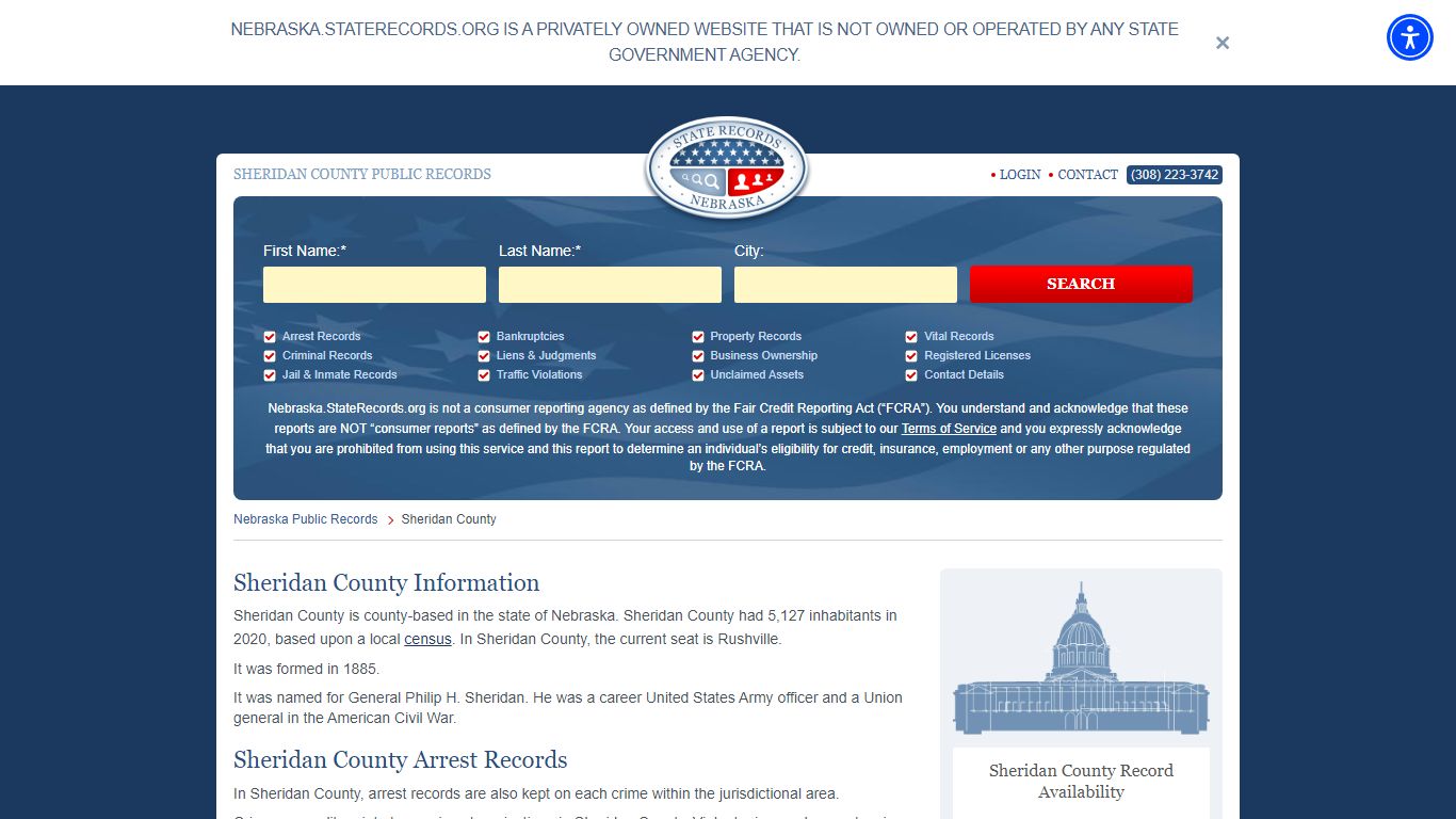 SHERIDAN COUNTY PUBLIC RECORDS - nebraska.staterecords.org